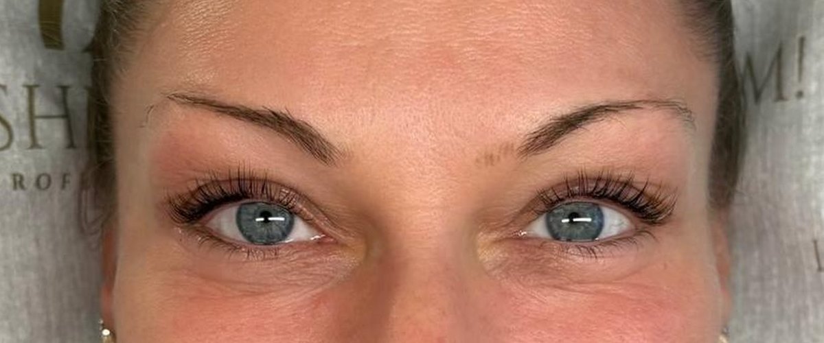 Nachher: Wimpern